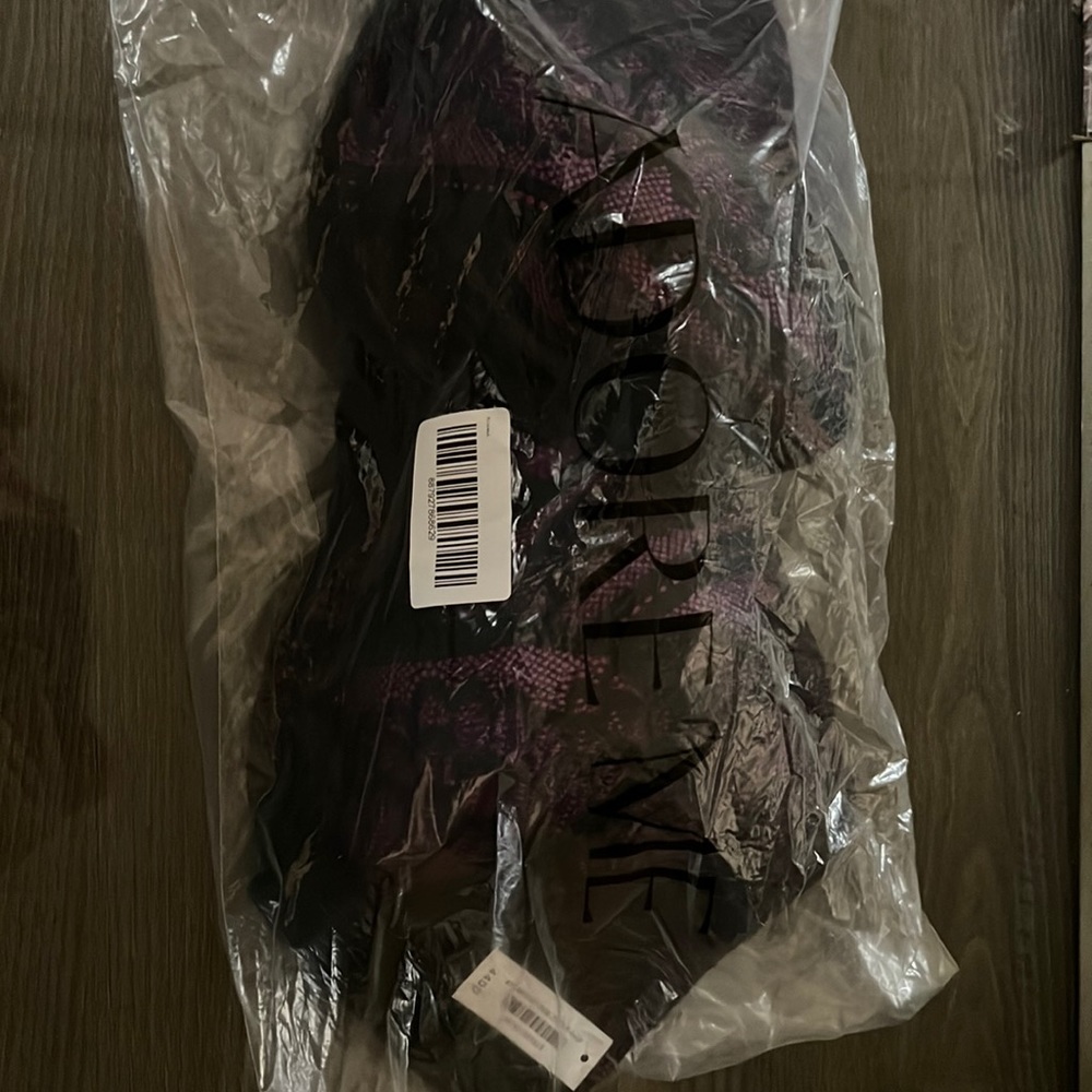 New Black and Purple Lace Adore Me Bra